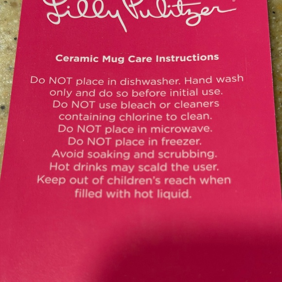 Lilly Pulitzer "Barking up the Palm Tree" Mug. NIB!! - Picture 7 of 9